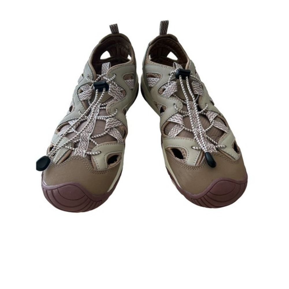 Zeroxposur Size 9.5M Women’s Umpqua River Sandal Brown Tan Burgundy‎
